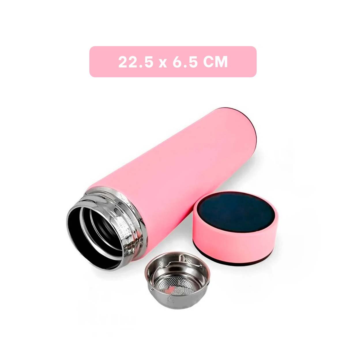 CONTENEDOR TERMICO DIGITAL 500 ML CON FILTRO DE TE PARA TE Y CAFE EN CUALQUIER LUGAR Y+POST IT - 5