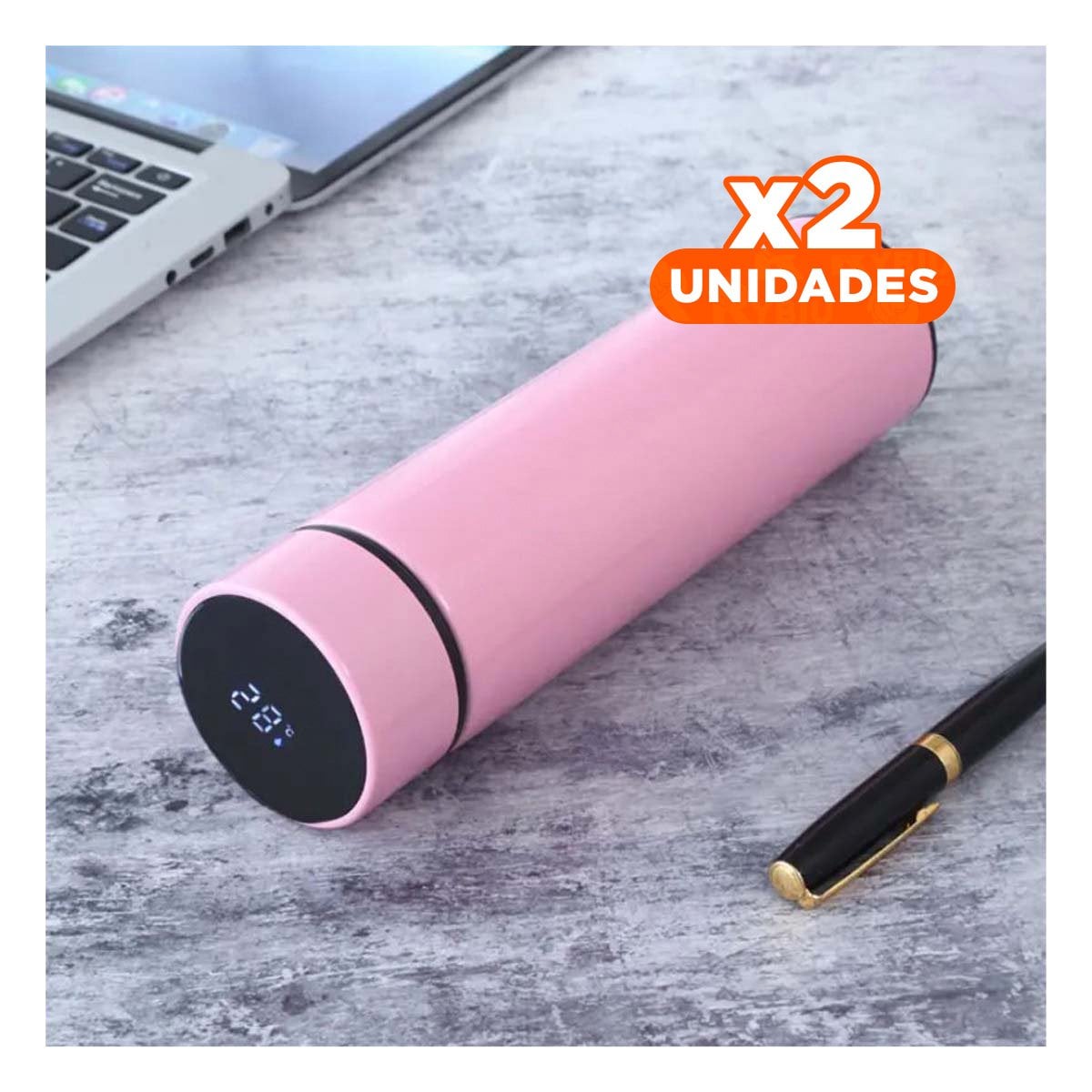 PACK2 RECIPIENTE COMPACTO 500 ML CON FILTRO DE TE PARA DISFRUTAR BEBIDAS EN CASA Y+PAPEL REGALO - 1