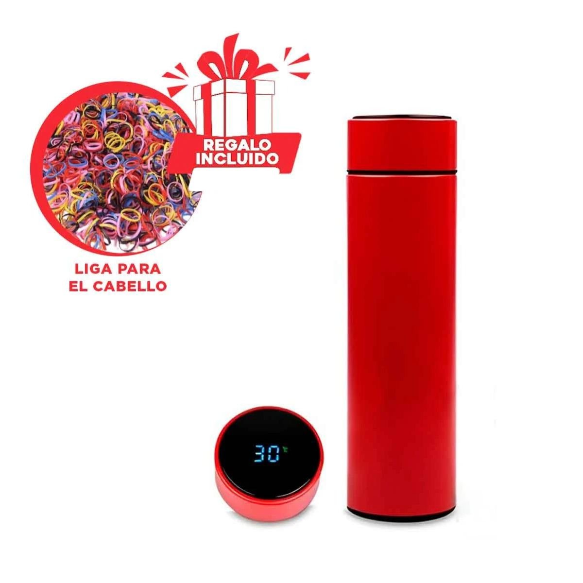 ENVASE INTELIGENTE 500 ML CON FILTRO DE TE PARA MANTENER BEBIDAS A TEMPERATURA Y+LIGAS REGALO - 2