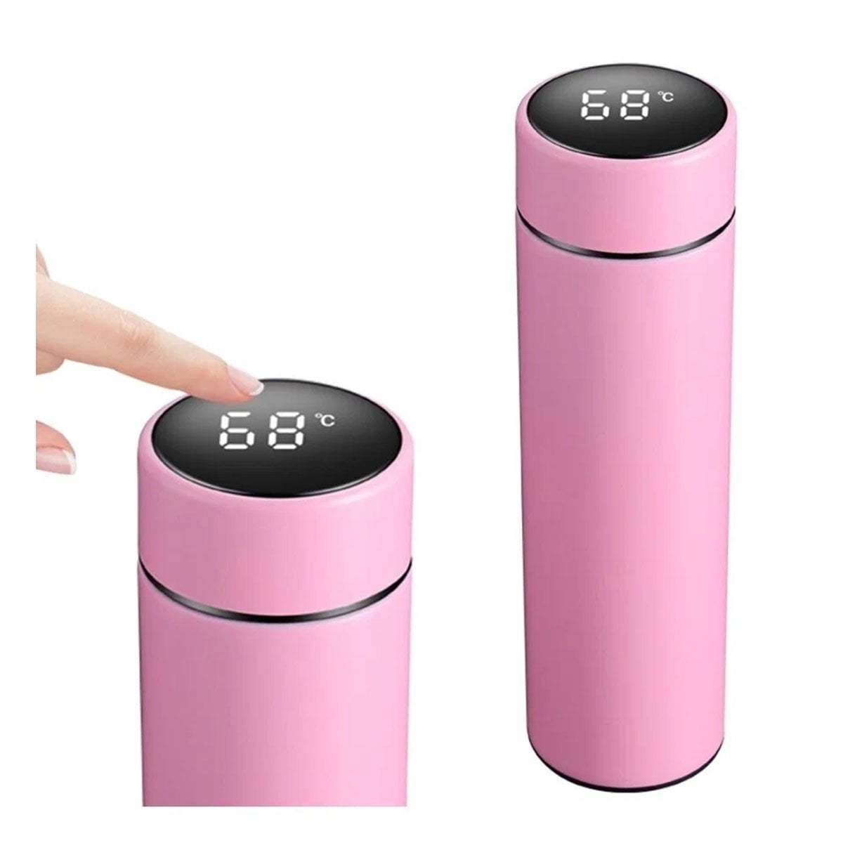 BOTELLA DIGITAL TERMICA 500 ML CON FILTRO DE TE PARA CAFE O INFUSIONES EN CASA Y+REGALO STICKER - 1