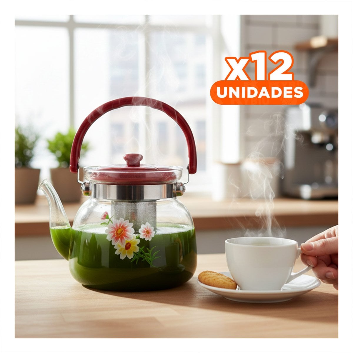 PACK12 DISPENSADOR MULTIUSO PARA HOGAR Y OFICINA 1400ML GUINDA Y+PAPEL REGALO - 1