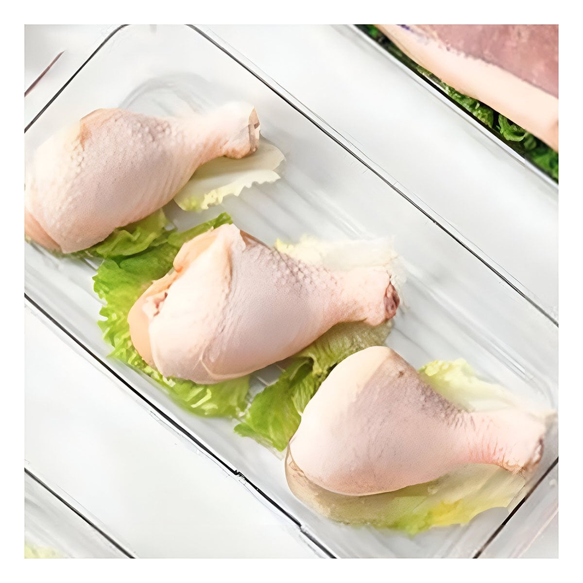 PACK4 CONTENEDOR MULTIUSO PARA REFRIGERADOR 30X16X7CM TRANSPARENTE - 5