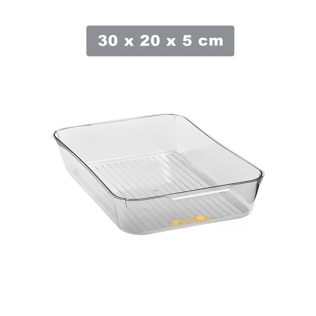 PACK2 PORTA ALIMENTOS TRANSPARENTE DE COCINA 32X20X5CM TRANSPARENTE Y+REGALO STICKER - 4