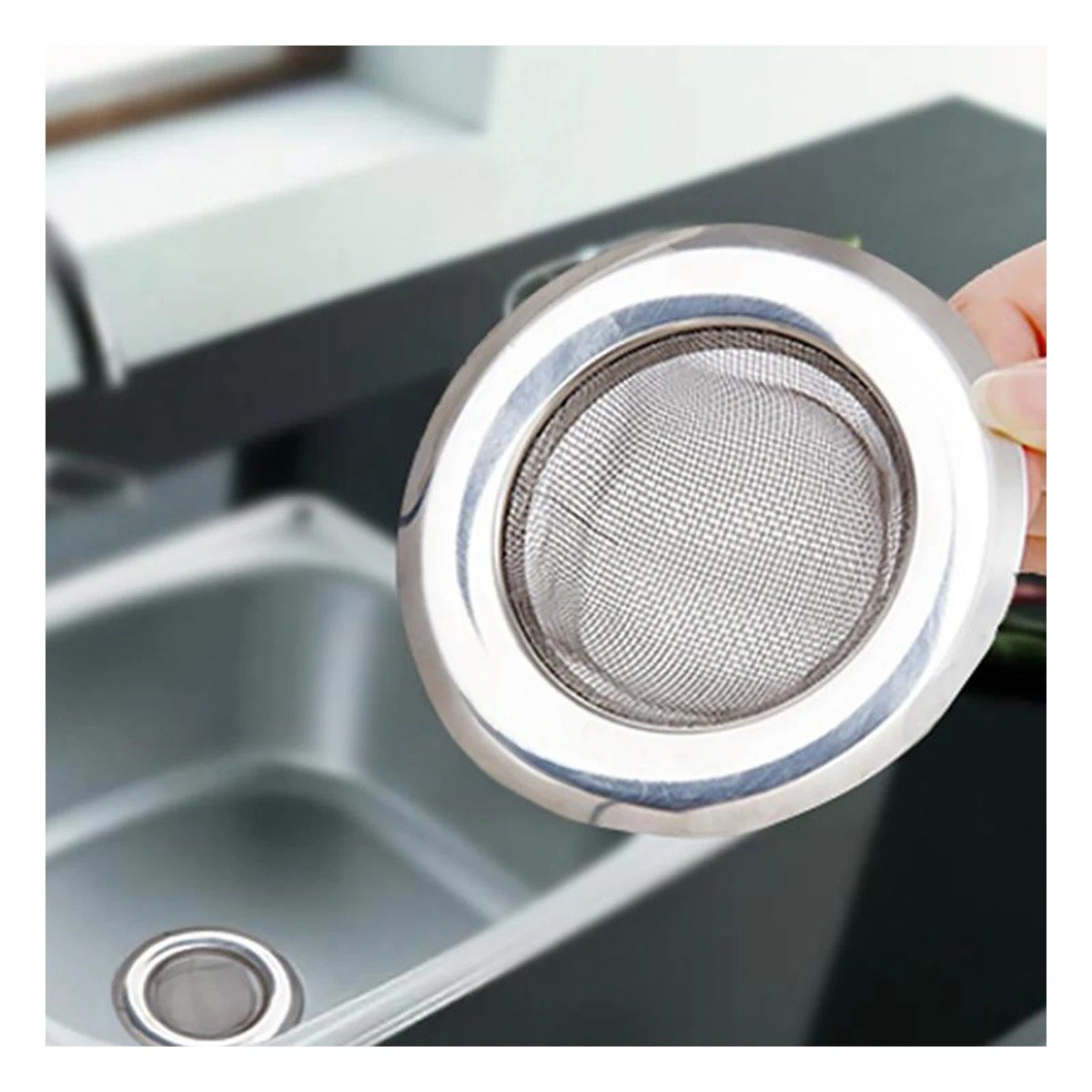 PACK12 FILTRO DE CANO 5,4 CM PLATEADO PARA COCINA Y LAVADERO Y+PAPEL REGALO - 2