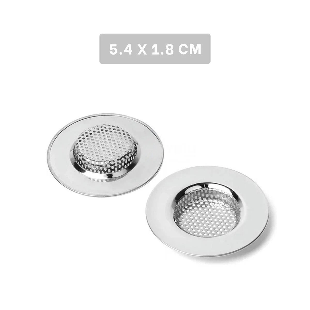 REJILLA DE CANO 5,4 CM PLATEADO ACABADO METALICO PARA BANO Y+LIGAS REGALO - 4