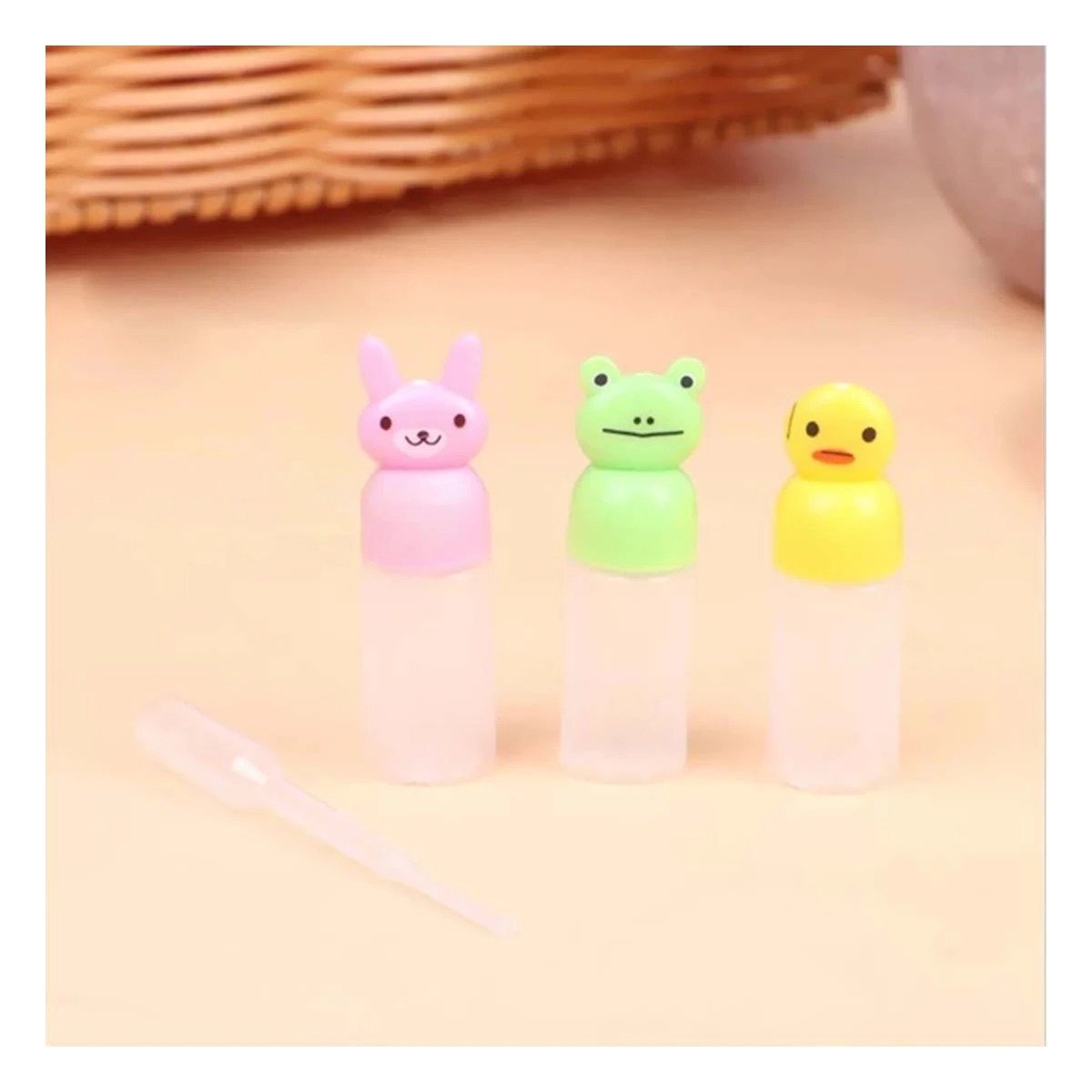 PACK2 FRASCO MINI CREMERO CON ANIMALITOS PARA LECHE Y POSTRES SET 3 - 3