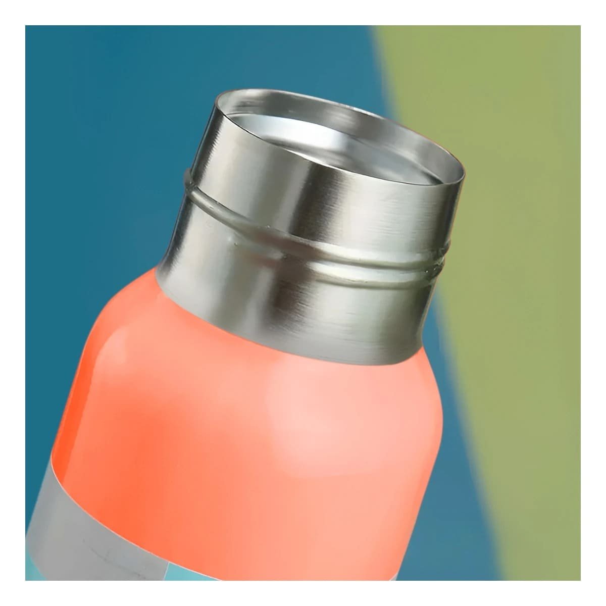 RECIPIENTE TERMICO DE 500 ML CON 3 TAZAS NARANJA PARA USO DIARIO EN HOGAR Y+LIGAS REGALO - 3
