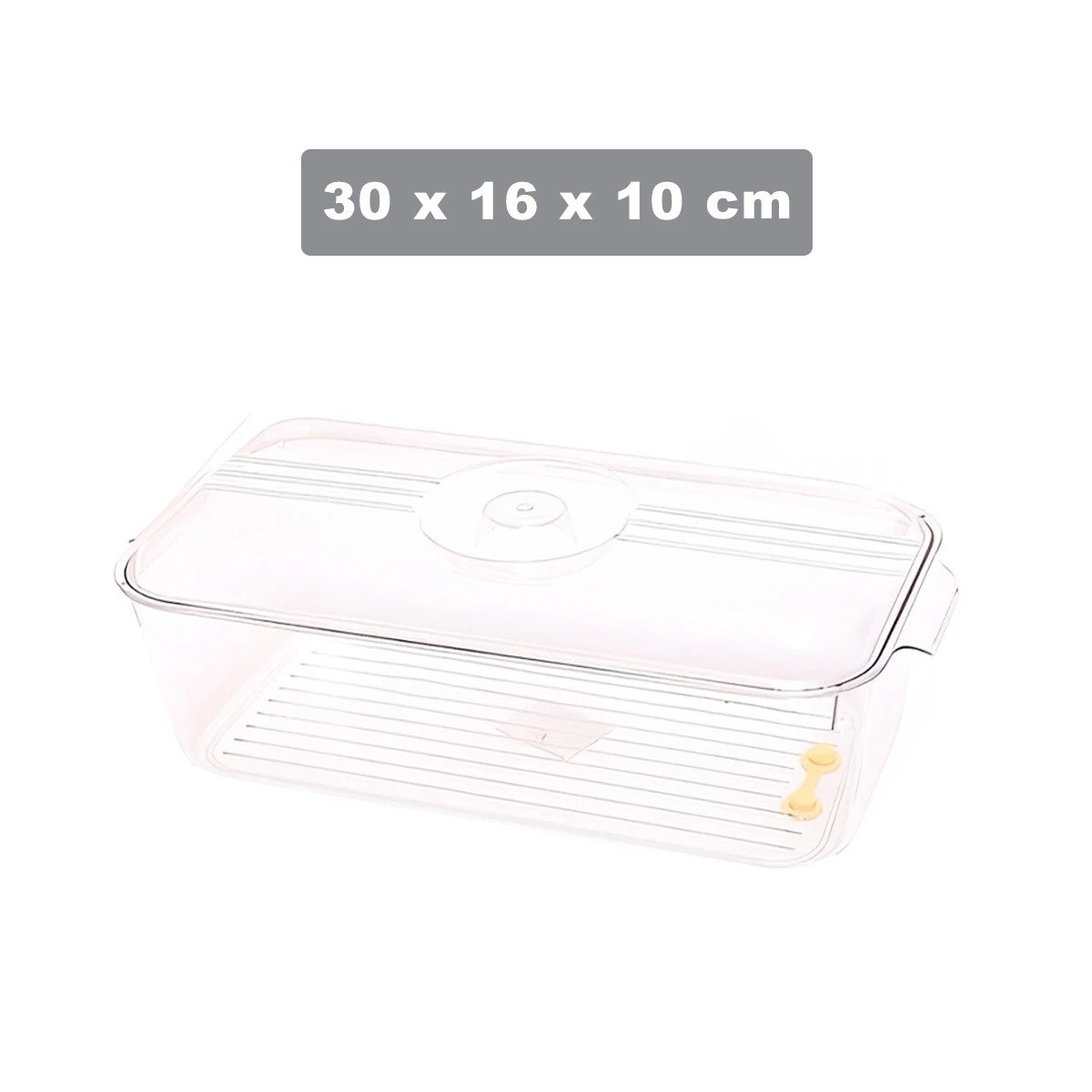 PACK6 UNIDAD ORGANIZADORA RECTANGULAR DE USO DIARIO 30X16X10CM TRANSPARENTE - 4