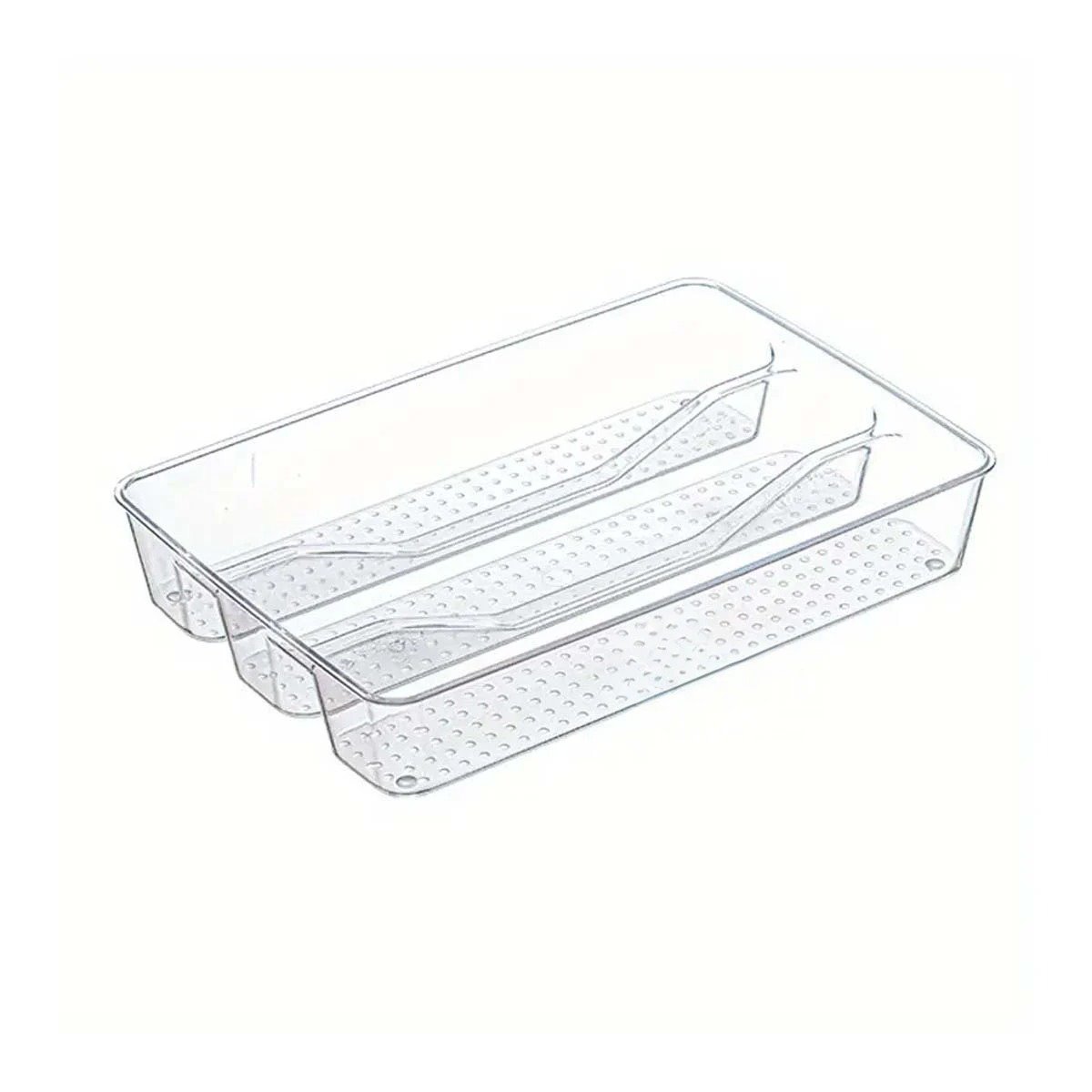 BANDEJA MULTIUSO DE ACRILICO PARA CAJONES 27X18X5CM TRANSPARENTE Y+REGALO STICKER - 1