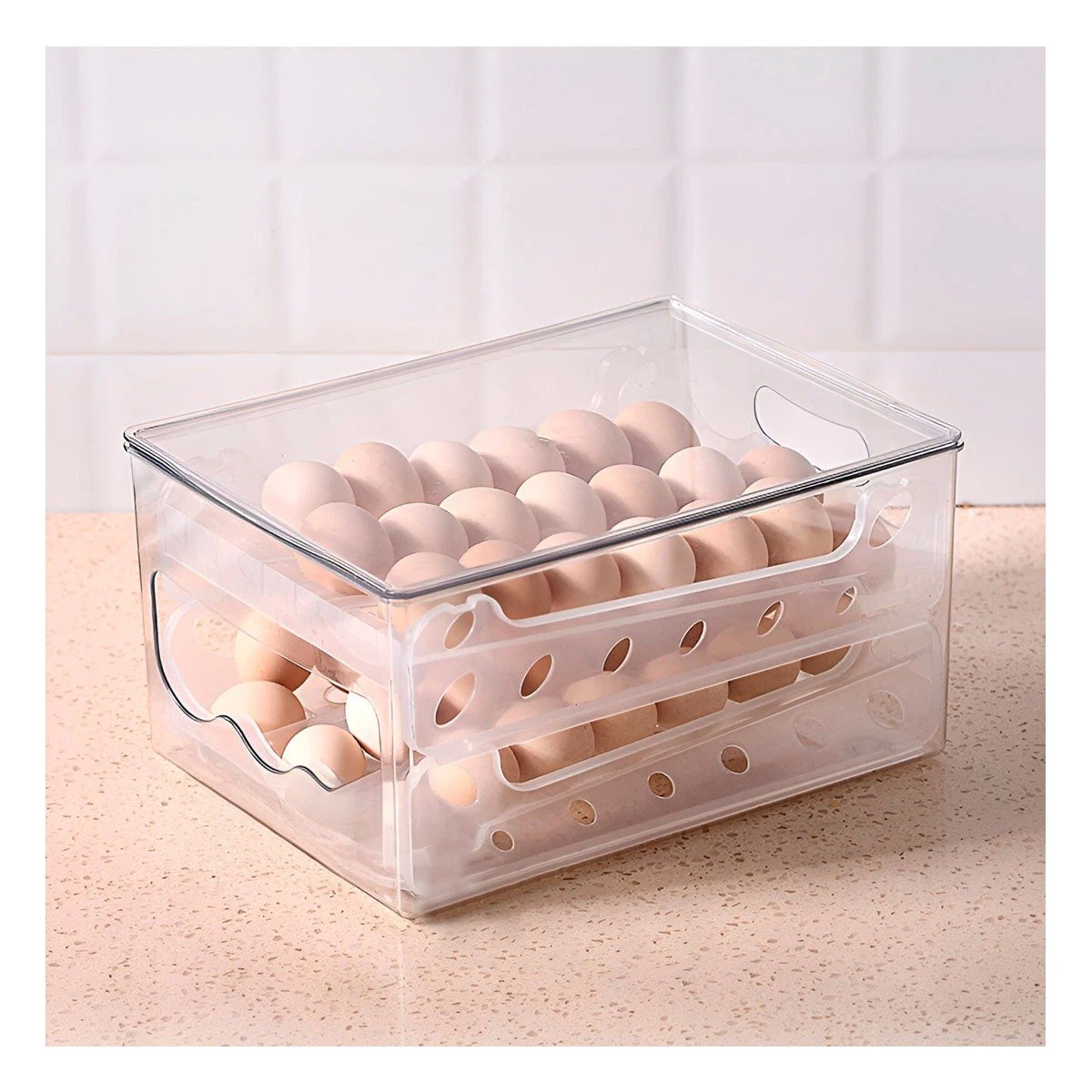 ORGANIZADOR PRACTICO PARA HUEVOS 36 UNIDADES MULTIUSO HOGAR COCINA Y+REGALO STICKER - 5