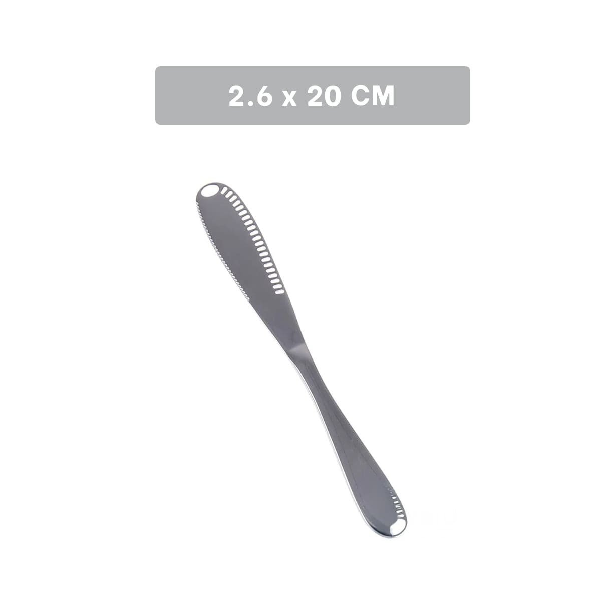 PACK4 UTENSILIO PLATEADO PARA UNTAR MANTEQUILLA CON AGUJEROS PANES Y QUESOS - 4