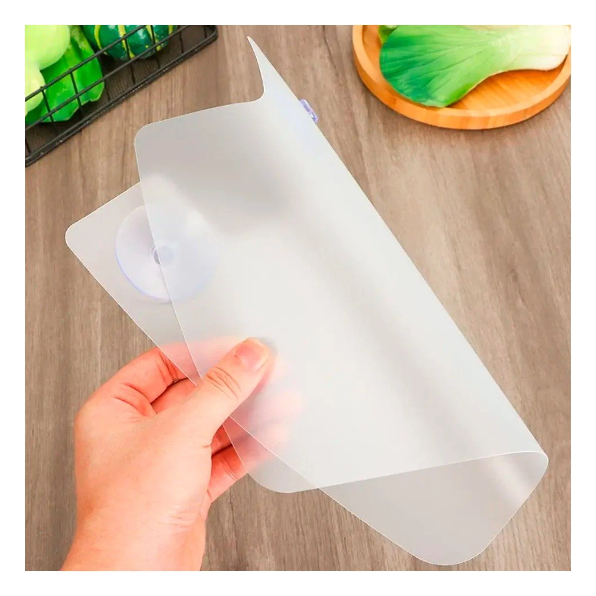 PROTECTOR TRANSPARENTE DE LAVADERO QUE PROTEGE CONTRA DERRAMES Y SALPICADURAS Y+REGALO STICKER - 5