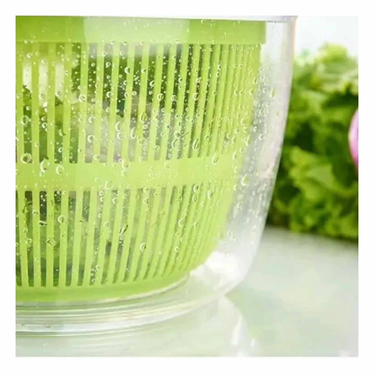 PACK2 CENTRIFUGADOR DOMÉSTICO PARA PREPARAR ENSALADAS VERDE Y+REGALO STICKER - 3
