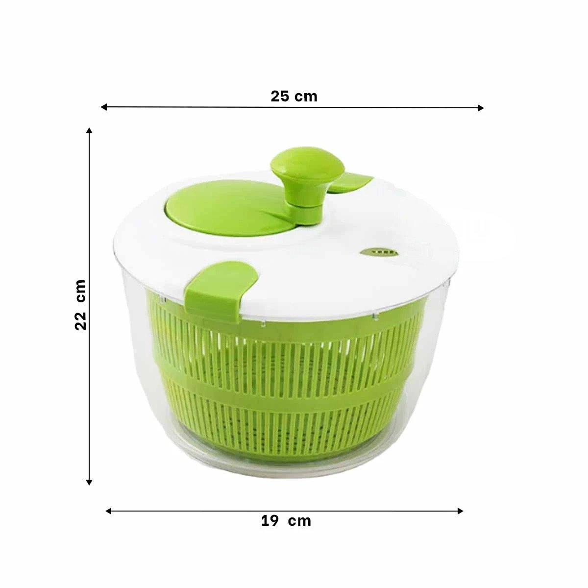 PACK2 CENTRIFUGADOR DOMÉSTICO PARA PREPARAR ENSALADAS VERDE Y+REGALO STICKER - 4