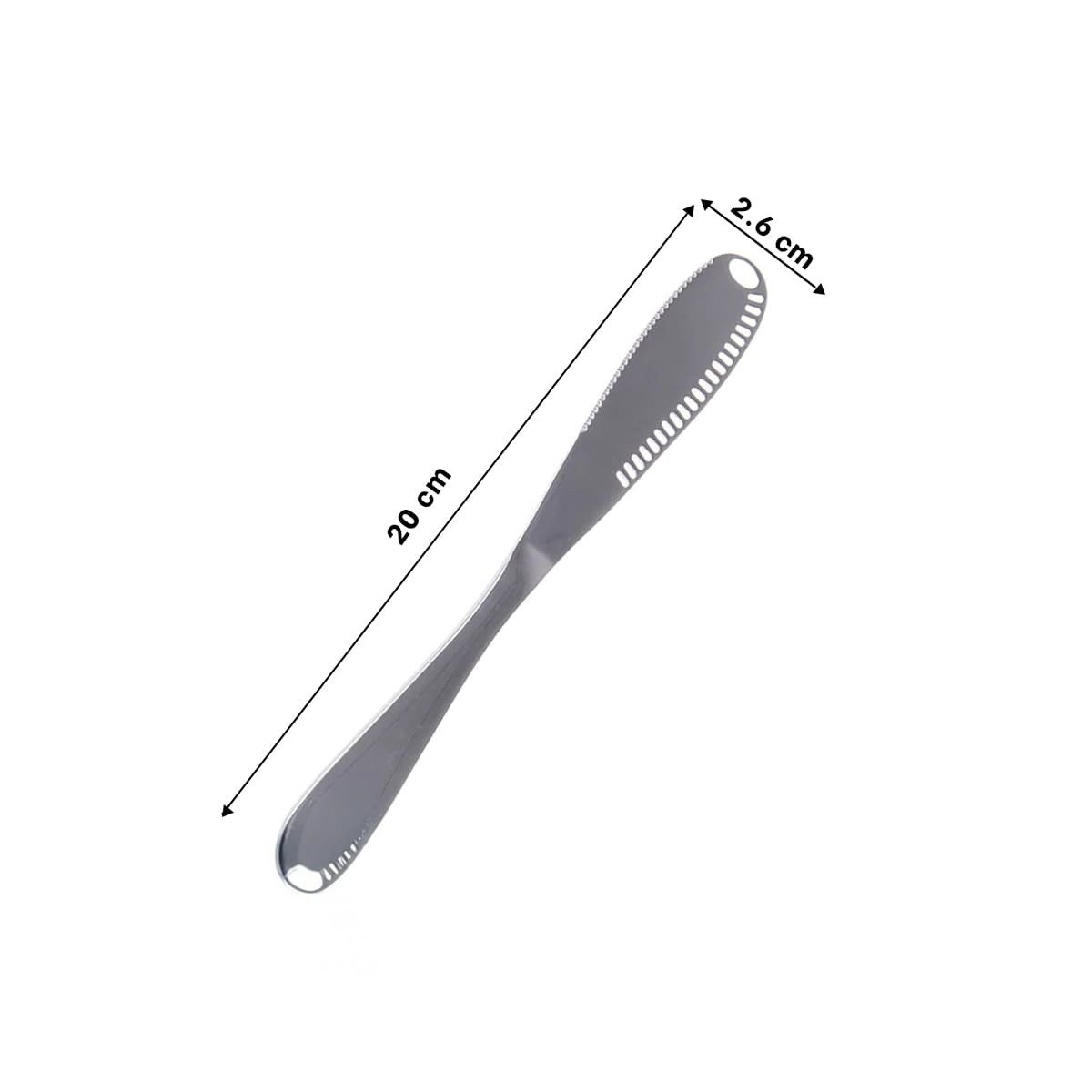 PACK2 UTENSILIO PLATEADO PARA REPARTIR MANTEQUILLA CON AGUJEROS DE FORMA COMODA - 4