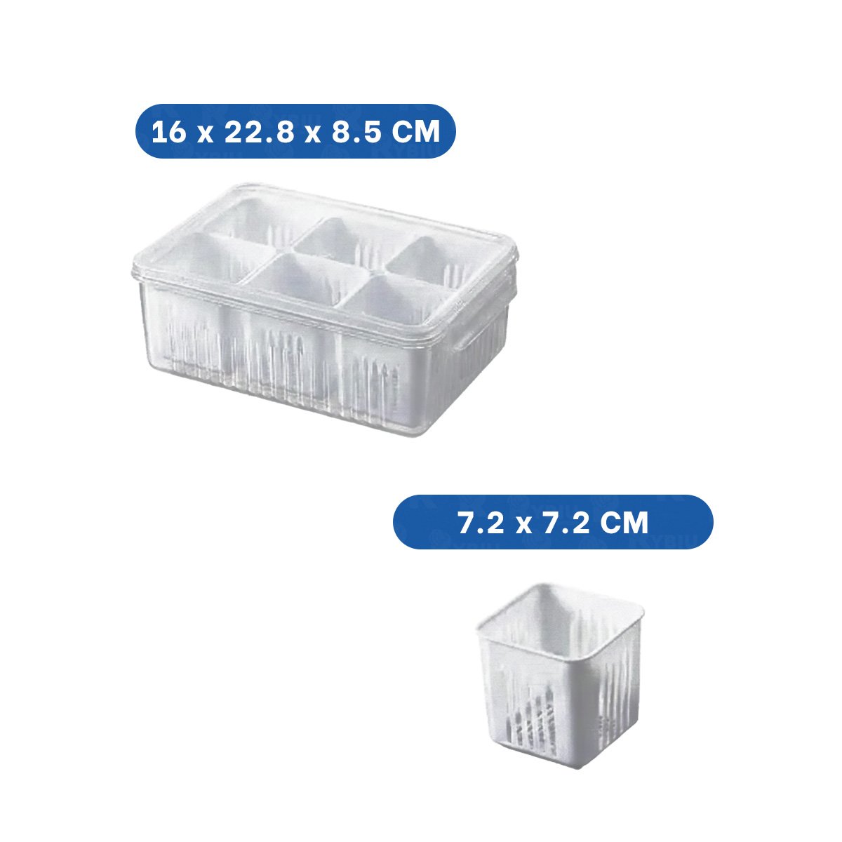 PACK4 RECIPIENTES ESCURRIDORES COMPACTOS 6 EN 1 BLANCO COCINA Y+PAPEL REGALO - 4