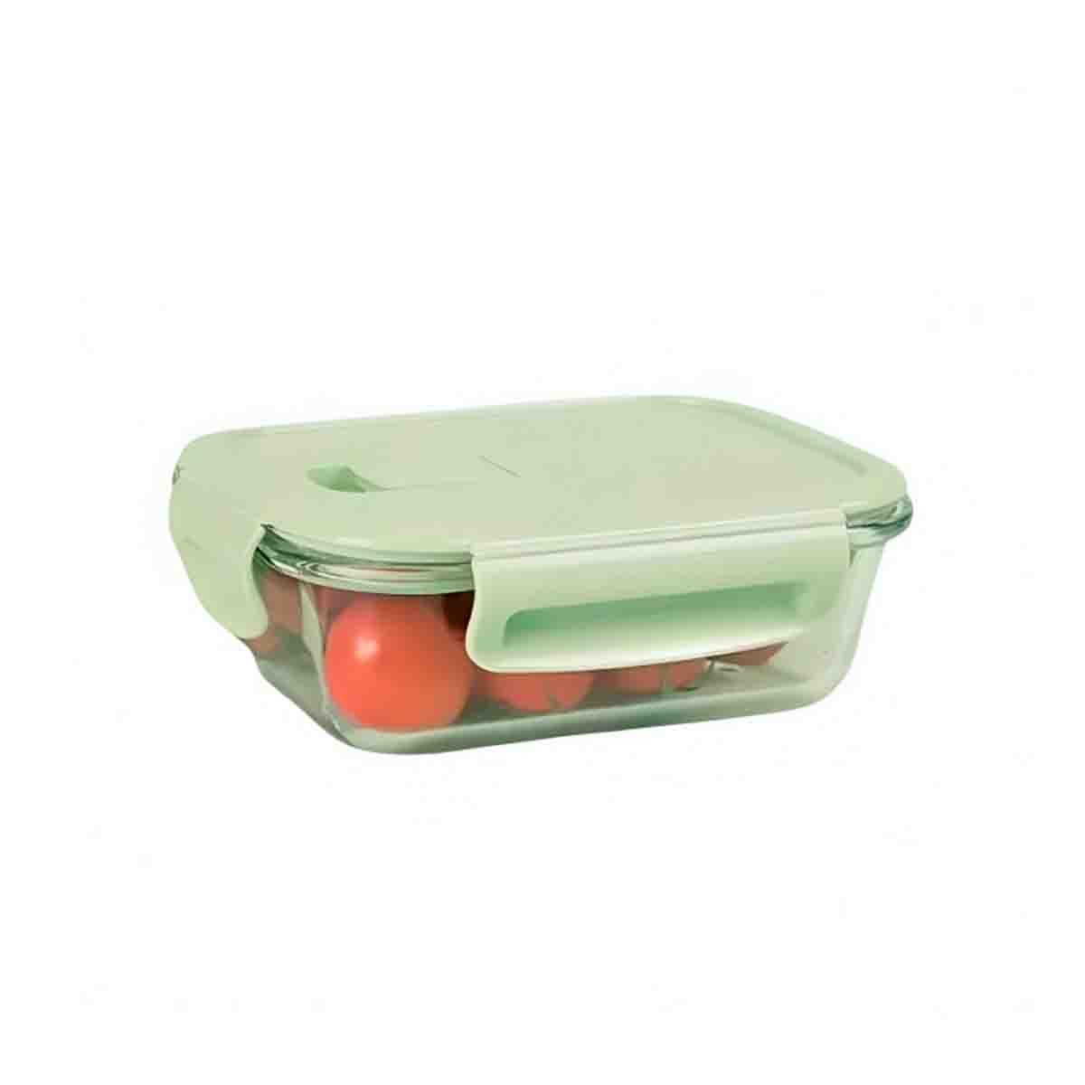 PACK12 BOTELLA DE VIDRIO 1040 ML CON TAPA VERDE PARA ORGANIZAR COCINA Y+REGALO STICKER - 2