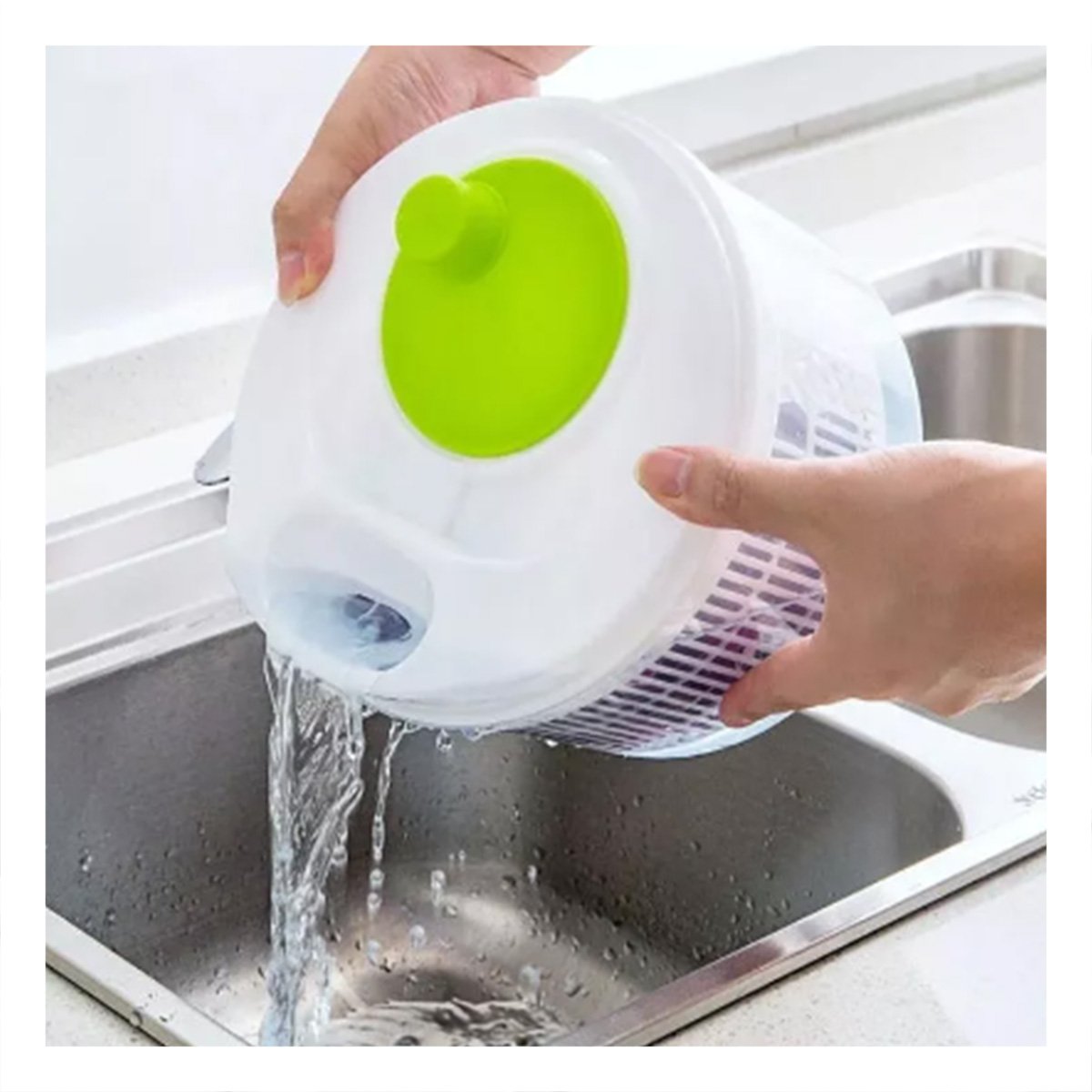 PACK6 SECADOR DE COCINA CON SISTEMA DE GIRO BLANCO CON VERDE DAY - 3