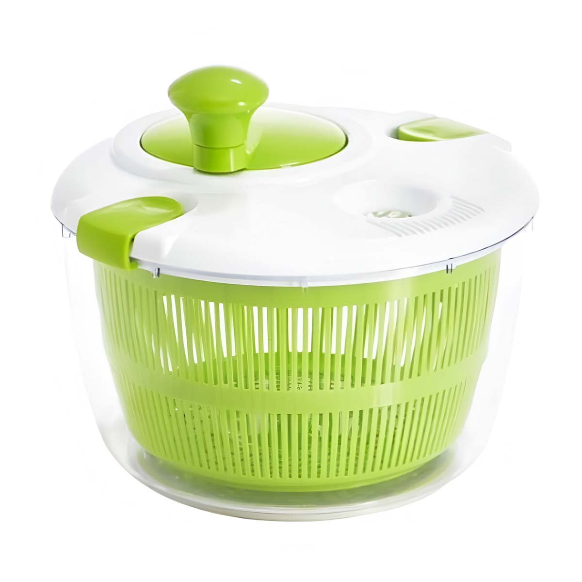 ESCURRIDOR PLÁSTICO CON TAPA Y GIRO PARA VERDURAS VERDE Y+LIGAS REGALO - 3