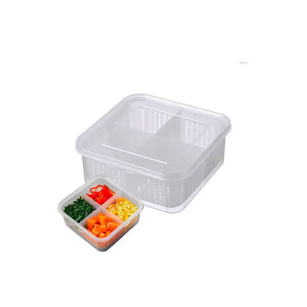 PACK12 DEPOSITOS ESCURRIDORES MULTIFUNCION 4 EN 1 TRANSPARENTE PARA HOGAR Y+REGALO STICKER - 2