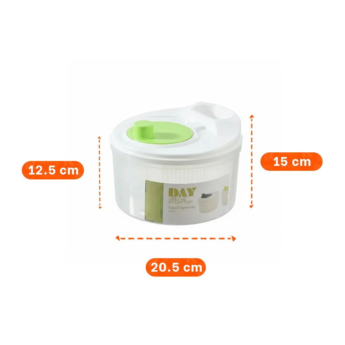 ESCURRIDOR DE COCINA CON SISTEMA GIRATORIO BLANCO CON VERDE DAY Y+REGALO STICKER - 4