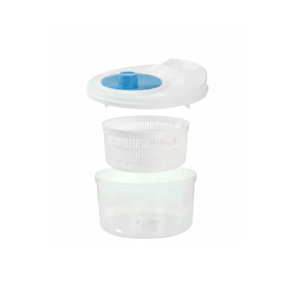 PACK2 CENTRIFUGADOR DOMESTICO PARA PREPARAR ENSALADAS BLANCO CON AZUL DAY Y+REGALO STICKER - 2