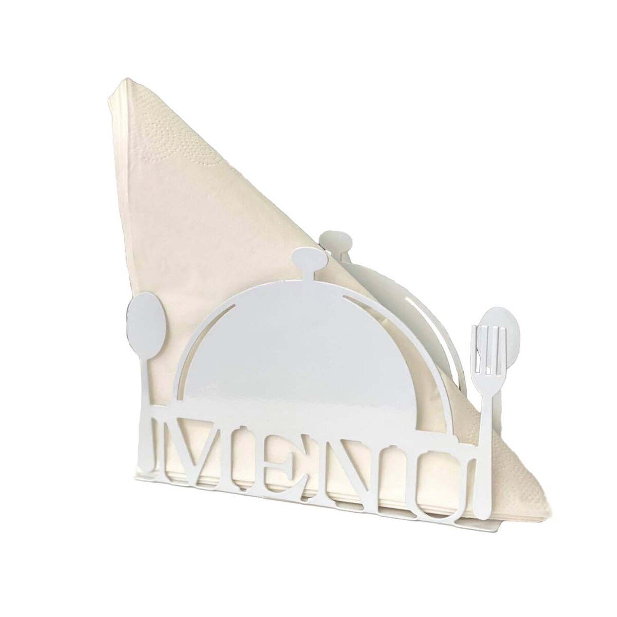 PACK12 DISPENSADOR MENU BLANCO PARA SERVILLETAS DE MESA CON ESTILO MODERNO Y+REGALO STICKER - 2