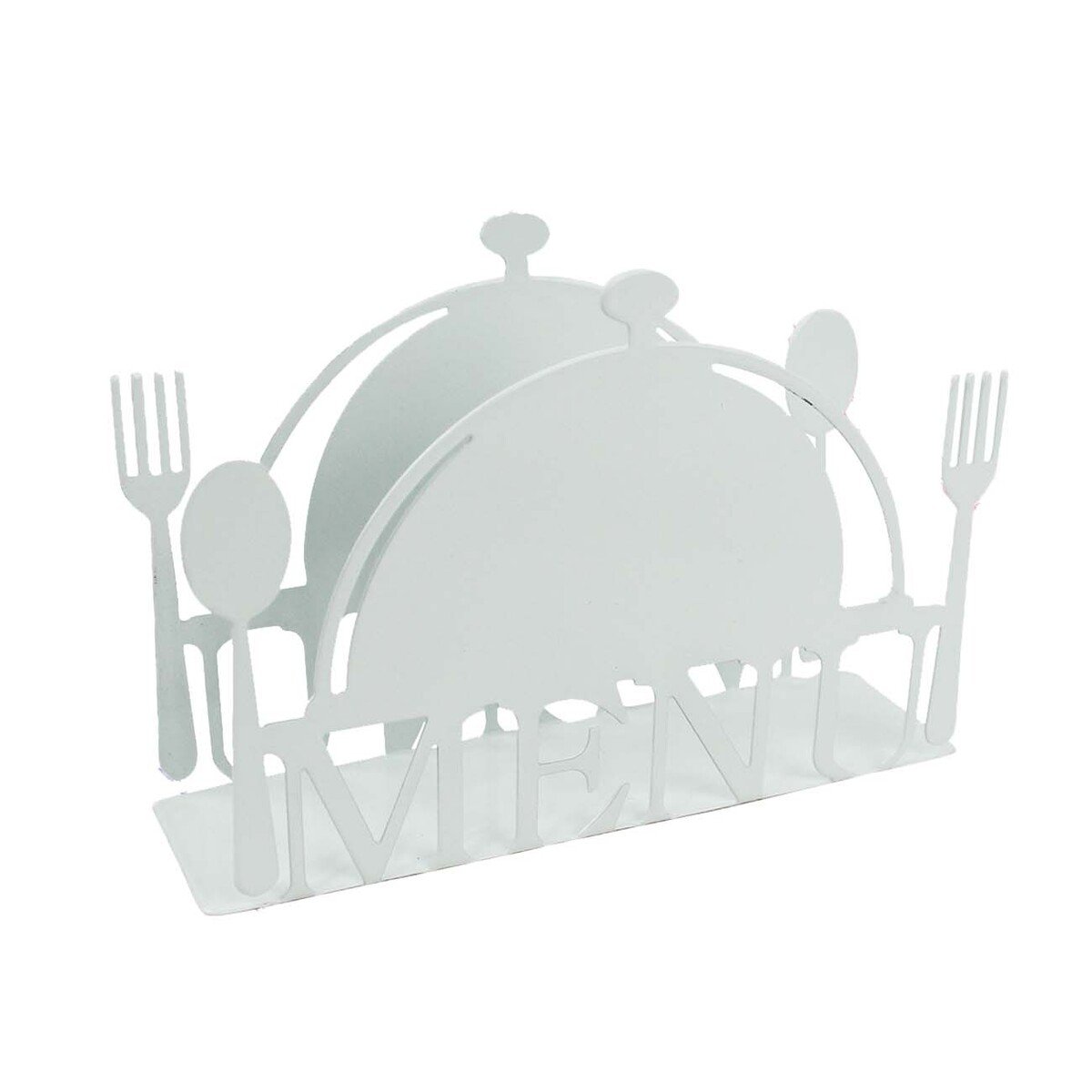 SERVILLETERO MENU BLANCO DE DISEÑO ELEGANTE PARA COMEDOR Y OFICINA Y+REGALO STICKER - 1