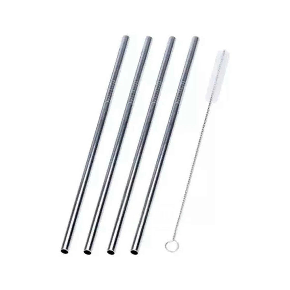 KIT 4 CANITAS DE METAL Y 1 LIMPIA CANITA PLATEADO PARA NAVIDAD Y HOGAR MODERNO Y+REGALO STICKER - 1