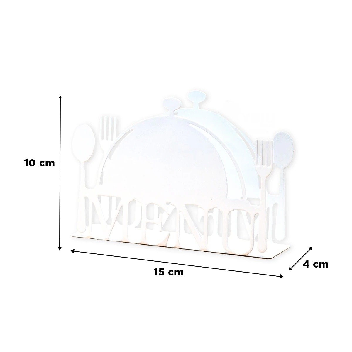 PACK12 PORTASERVILLETAS MENU BLANCO PARA SERVILLETAS SIEMPRE ORGANIZADAS Y+PAPEL REGALO - 4