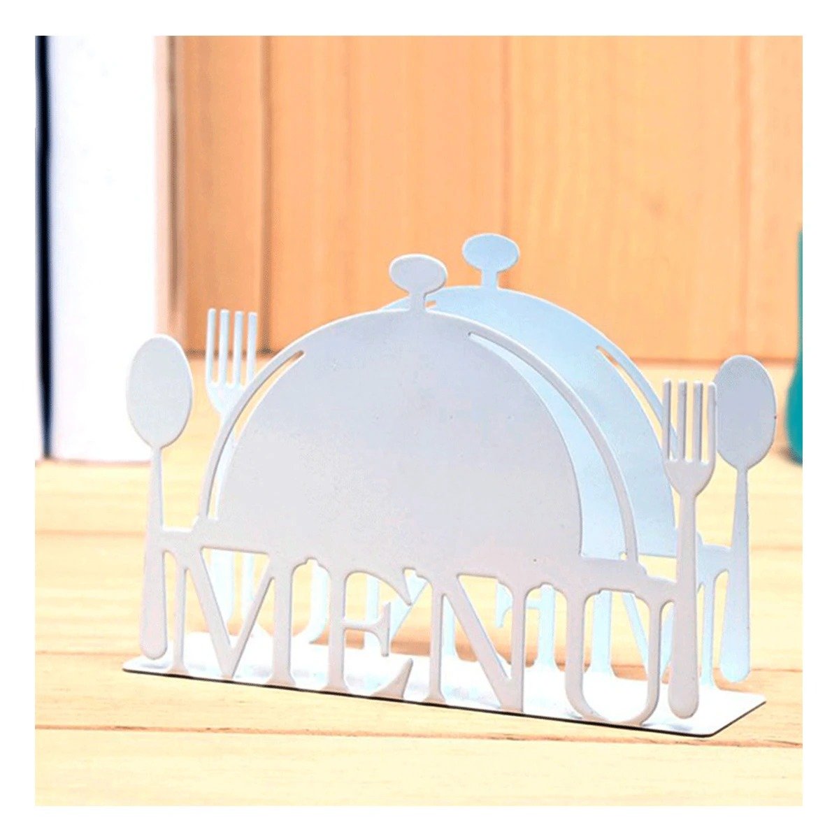 PACK12 PORTASERVILLETAS MENU BLANCO PARA SERVILLETAS SIEMPRE ORGANIZADAS Y+PAPEL REGALO - 5