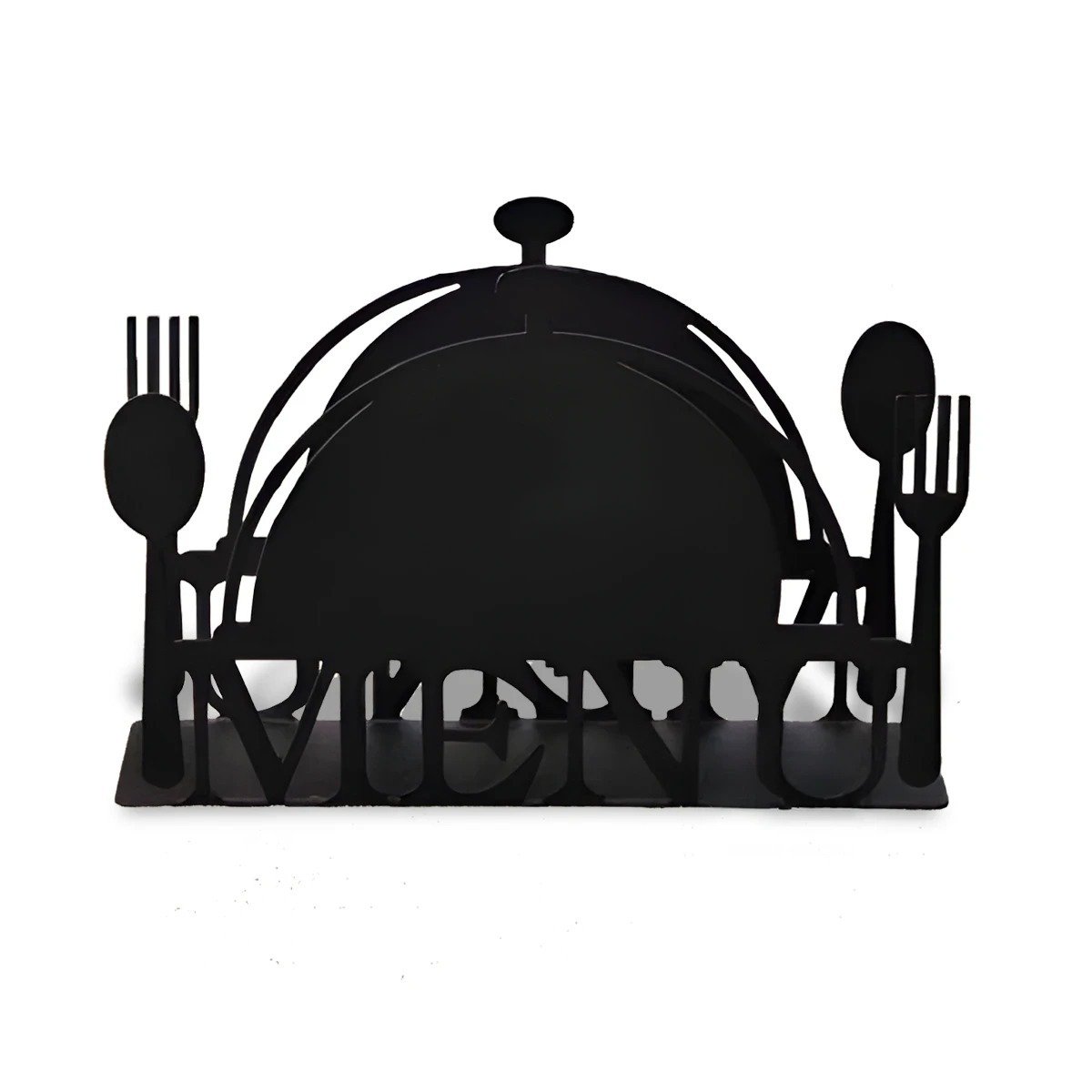 SERVILLETERO MENU NEGRO DE DISEÑO ELEGANTE PARA COMEDOR Y OFICINA Y+REGALO STICKER - 1