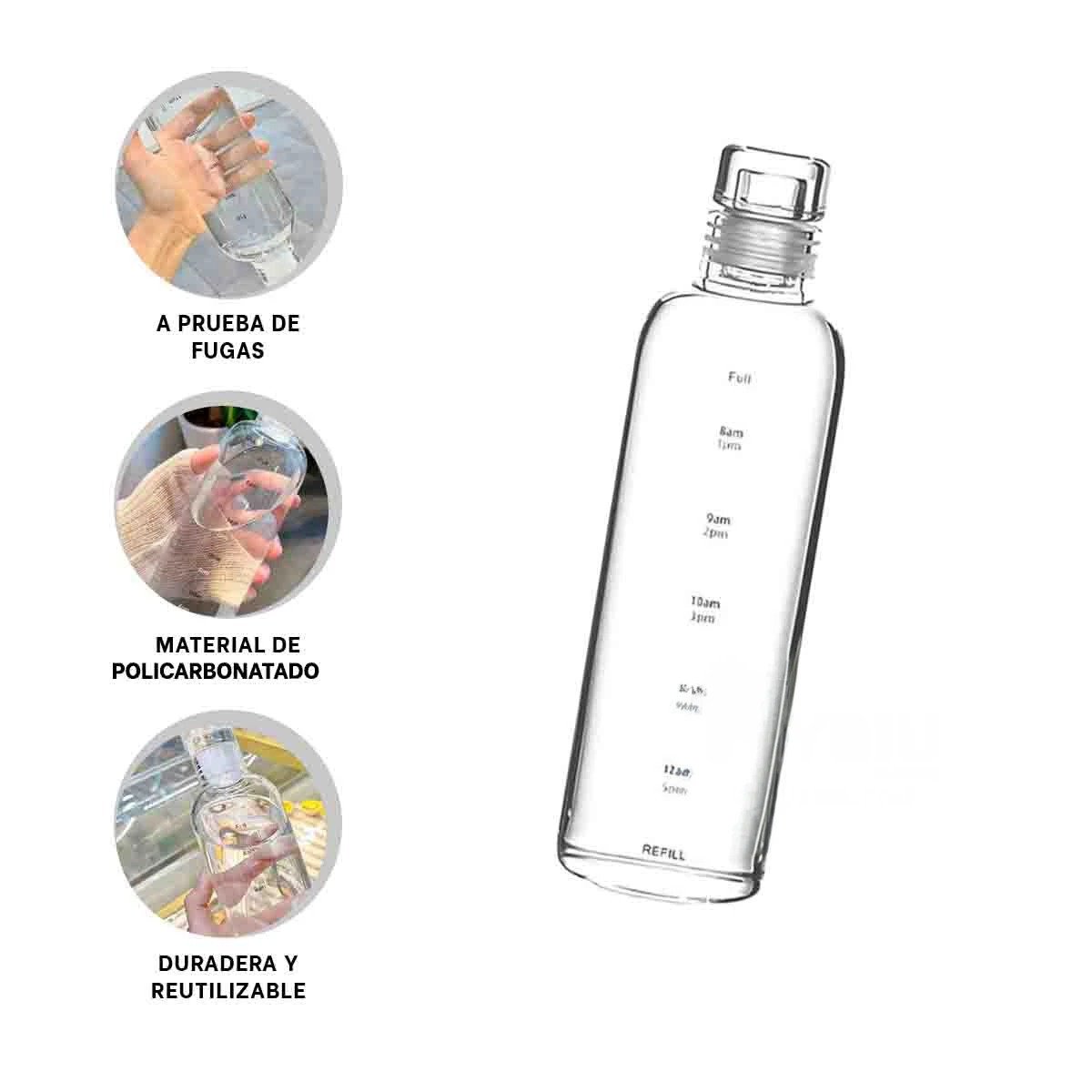 VASO PARA AGUA 500 ML TRANSPARENTE COMODO Y FACIL DE USAR Y+POST IT - 5