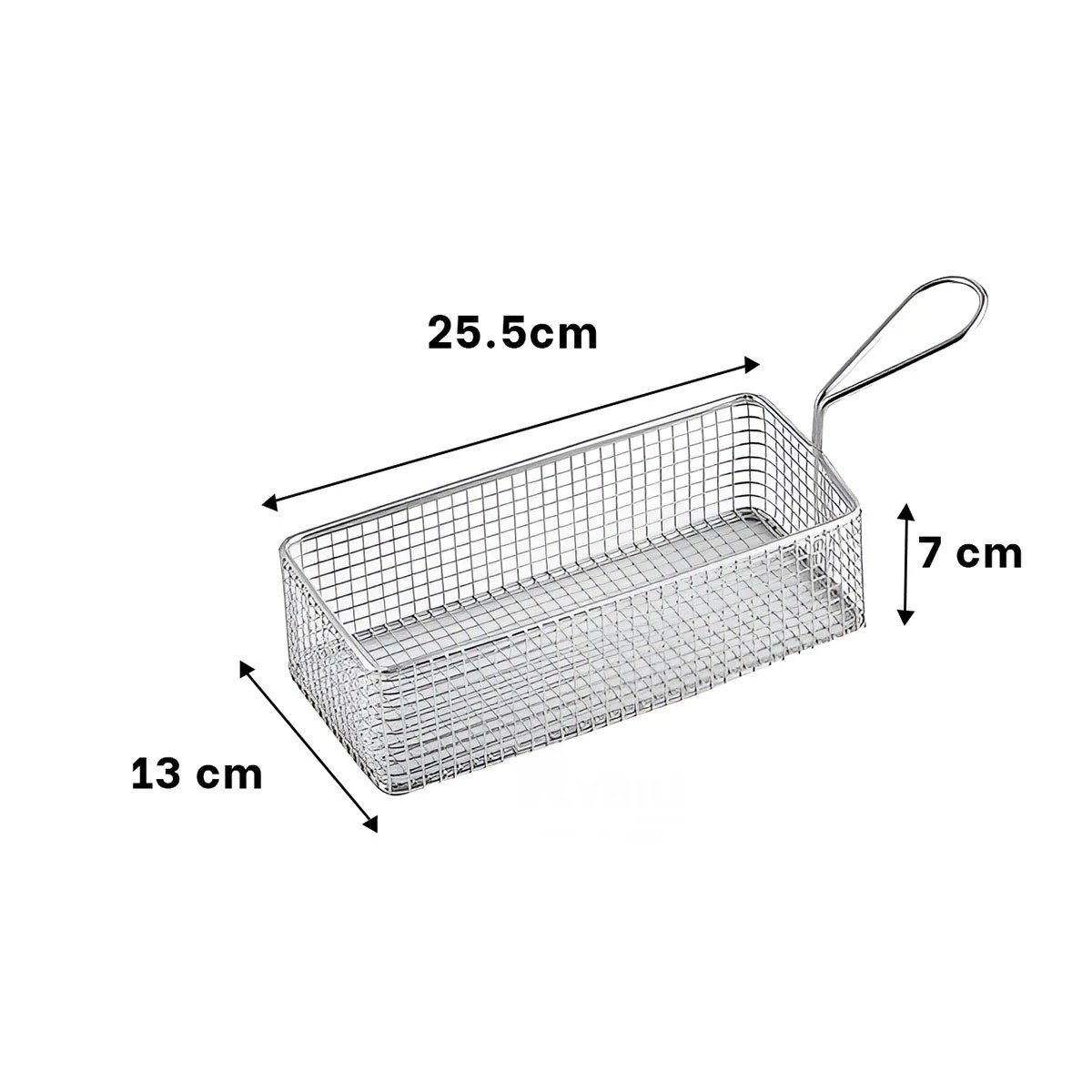 PACK6 CESTILLO PARA PAPAS FRITAS PLATEADO 25,5X13X7 CM SERVICIO DE MESA - 4