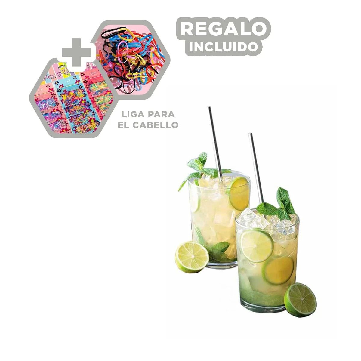 KIT 4 CANITAS DE METAL Y 1 LIMPIA CANITA PLATEADO DECORACION FESTIVA PARA CASA Y+LIGAS REGALO - 2