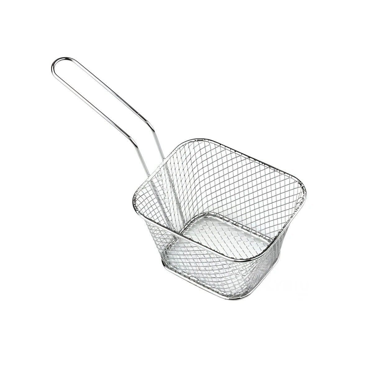 CESTA METALICA PARA FRITURAS PLATEADA 13X8X8 CM ESTILO COCINA MODERNA Y+LIGAS REGALO - 5