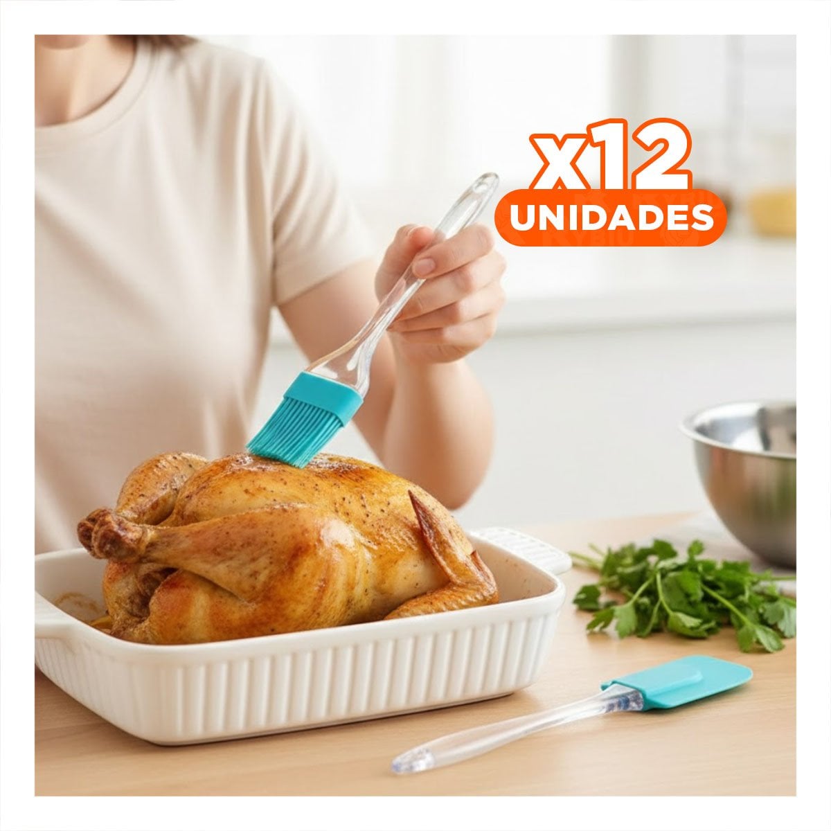 PACK12 BOBINA PLASTICA PARA ALIMENTOS 20M X 30CM TRANSPARENTE HOGAR YREGALO STICKER - 1