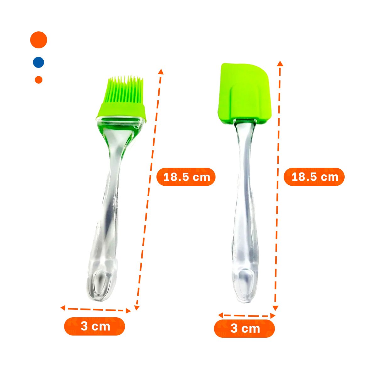 IMPLEMENTO Y BROCHA DE SILICONA VERDE LIMON PARA COCINA HOGAR YPOST IT - 4