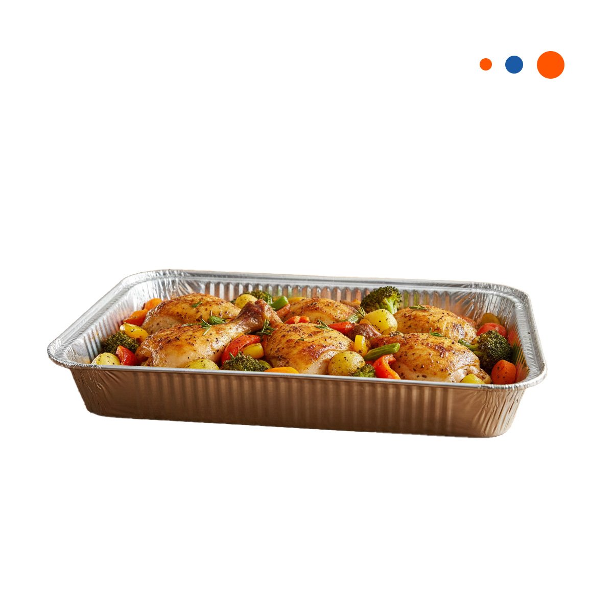 PACK2 MOLDE METALICO DESCARTABLE 55X35CM PLATEADO PARA PRESENTAR ALIMENTOS YREGALO STICKER - 2