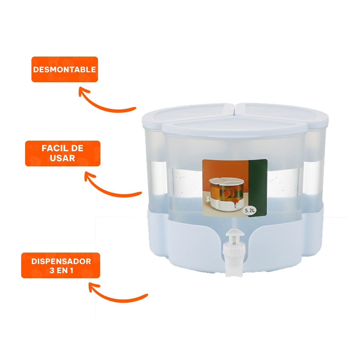 BANDEJA DE HIELO BLANCO CLIC LINEA DURADERA Y COMODA PARA REFRIGERADOR YPOST IT - 5