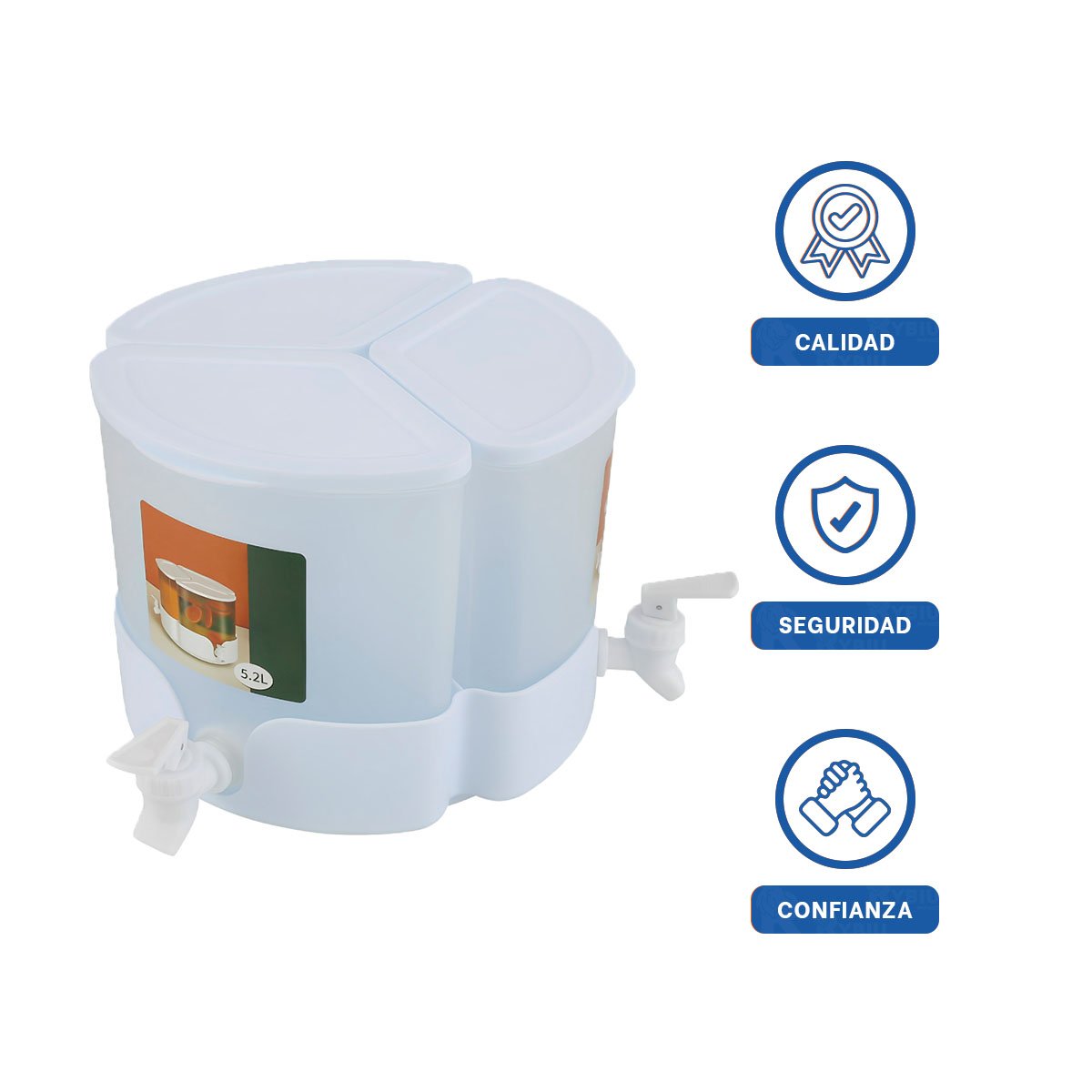 BANDEJA DE HIELO BLANCO CLIC LINEA LIGERA Y PERFECTA PARA CONGELAR YLIGAS REGALO - 5