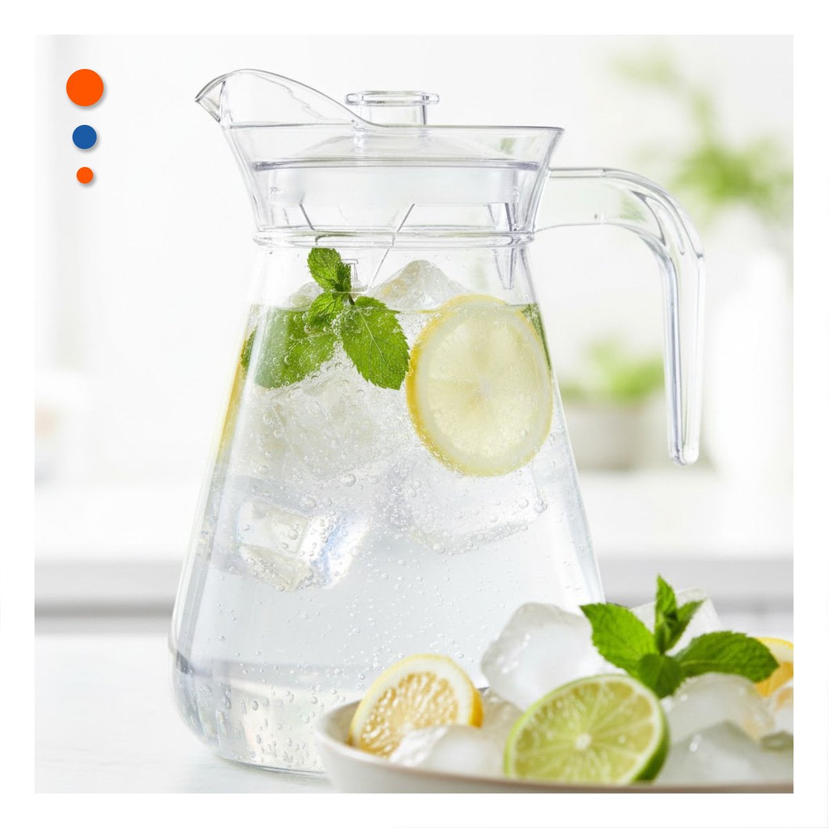 PACK12 VASO DE COCINA EN VIDRIO CON TAPA 1300 ML - 5