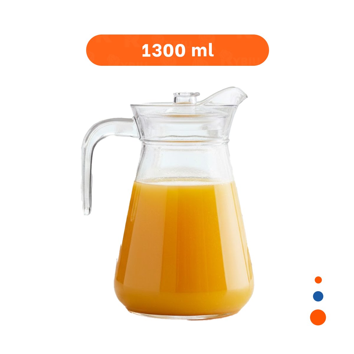 PACK12 CONTENEDOR DE VIDRIO CON TAPA DISENO LISO 1300 ML YPAPEL REGALO - 4