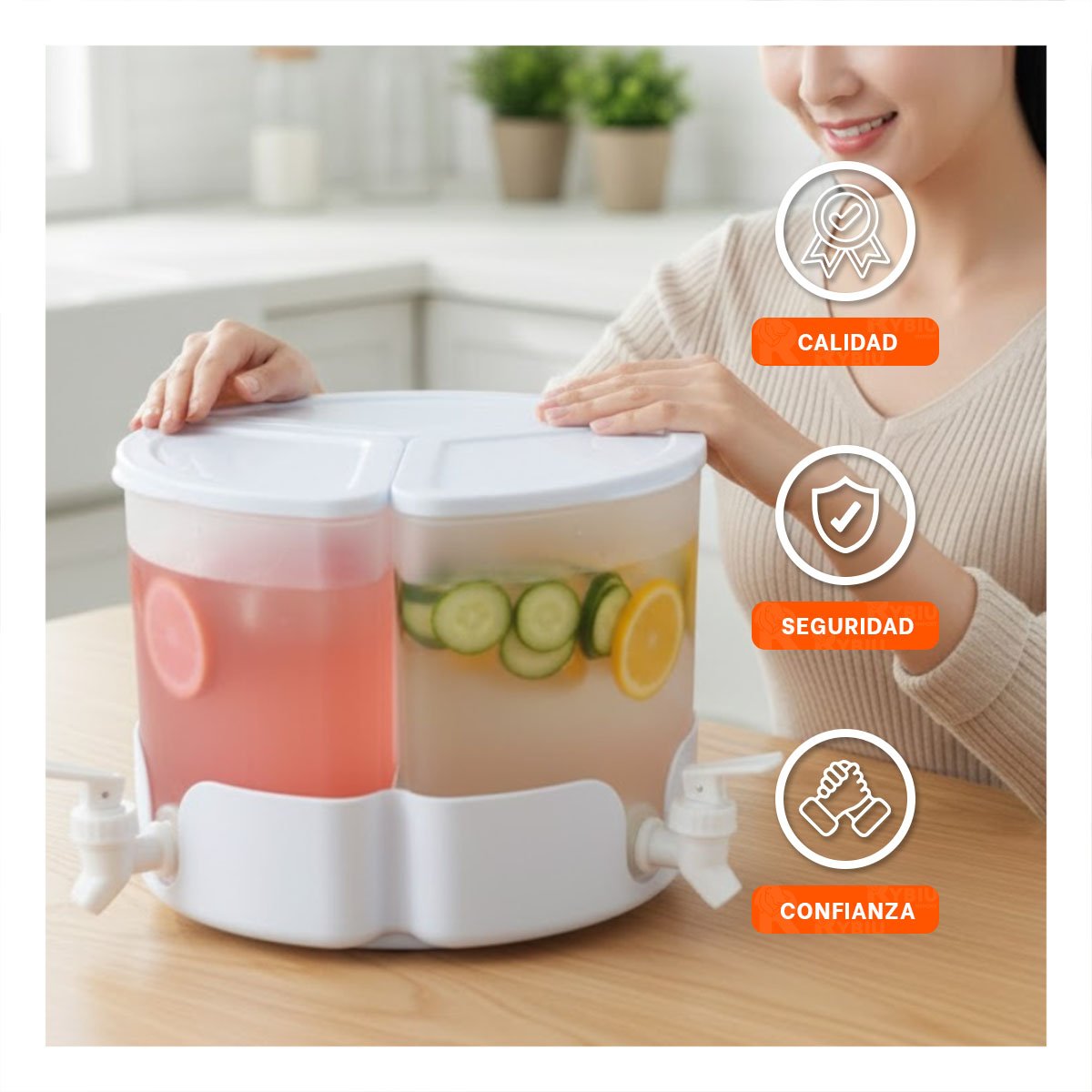 BANDEJA DE HIELO BLANCO CLIC LINEA FACIL DE USAR EN CASA - 1