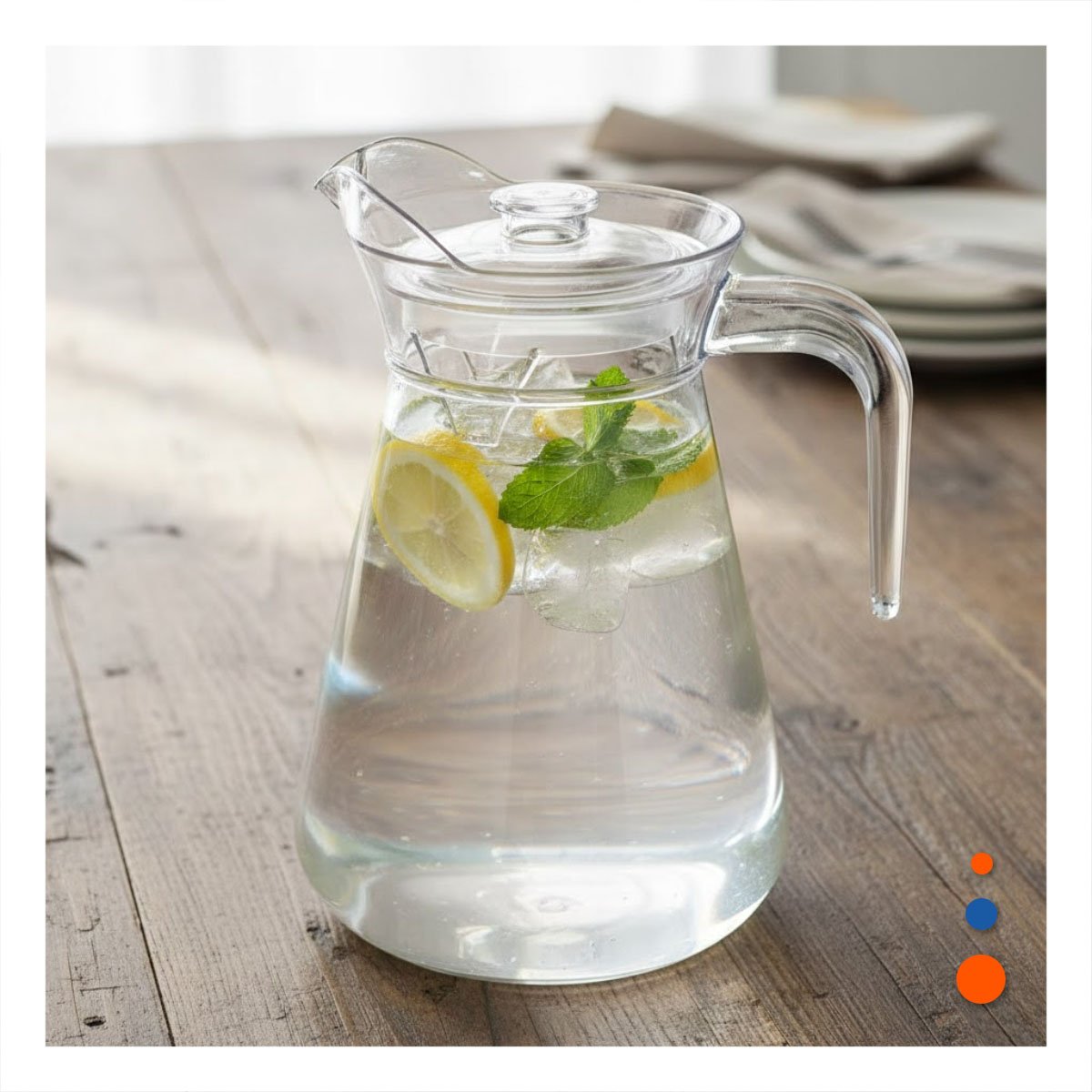 PACK4 RECIPIENTE DECORATIVO CON TEXTURA LISO 1300 ML - 3