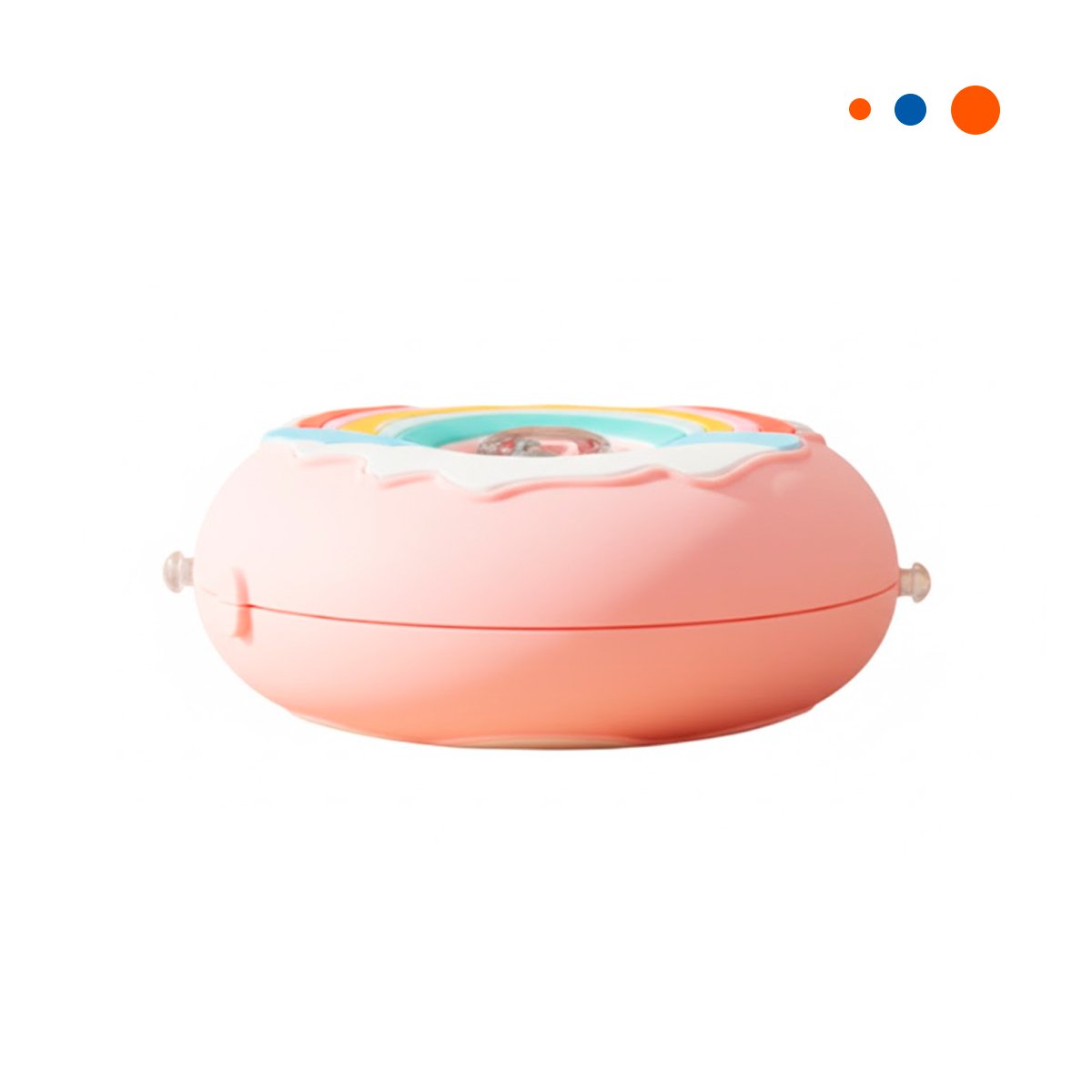 PACK4 DISPOSITIVO 14X5CM CIRCULAR DONA ROSADO ARCOIRIS PARA PICNIC YPAPEL REGALO - 3