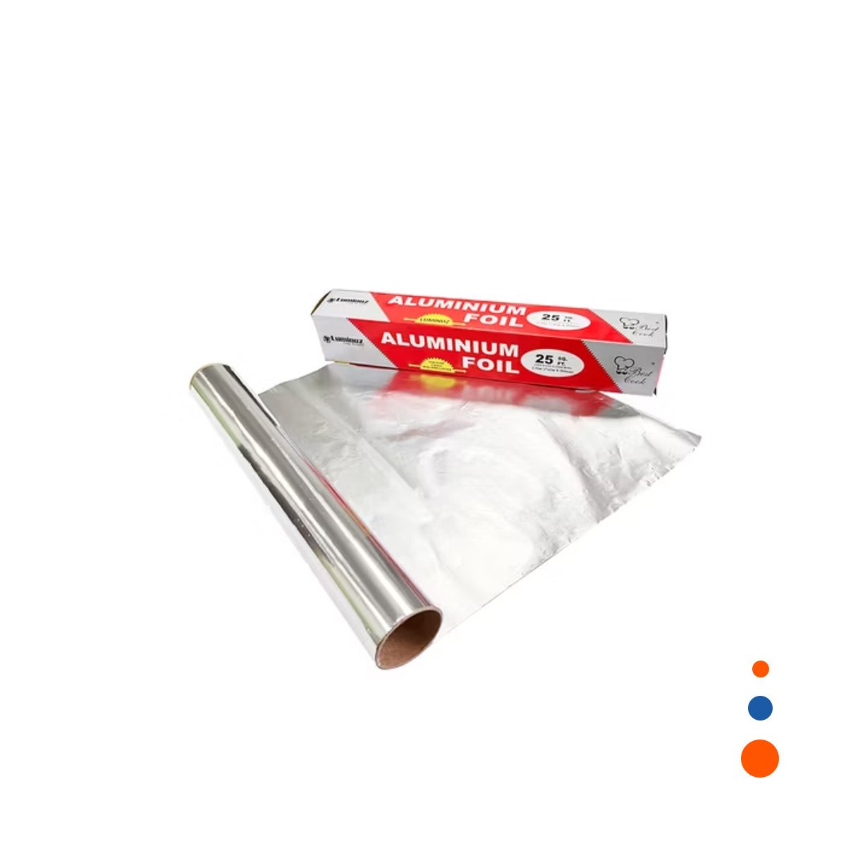 PACK6 PAPEL REPOSTERIA PLATEADO 5M 30CM PARA HORNEAR Y ENVOLVER ALIMENTOS YREGALO STICKER - 2