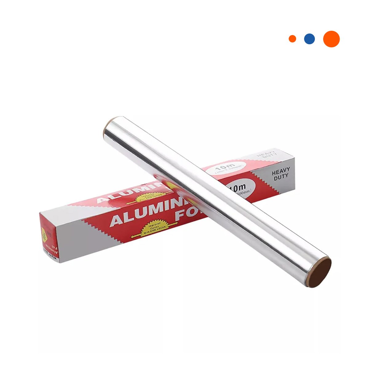 PACK12 ROLLO ENVOLTORIO PLATEADO 5M 30CM PARA PREPARAR Y CONSERVAR ALIMENTOS YREGALO STICKER - 2