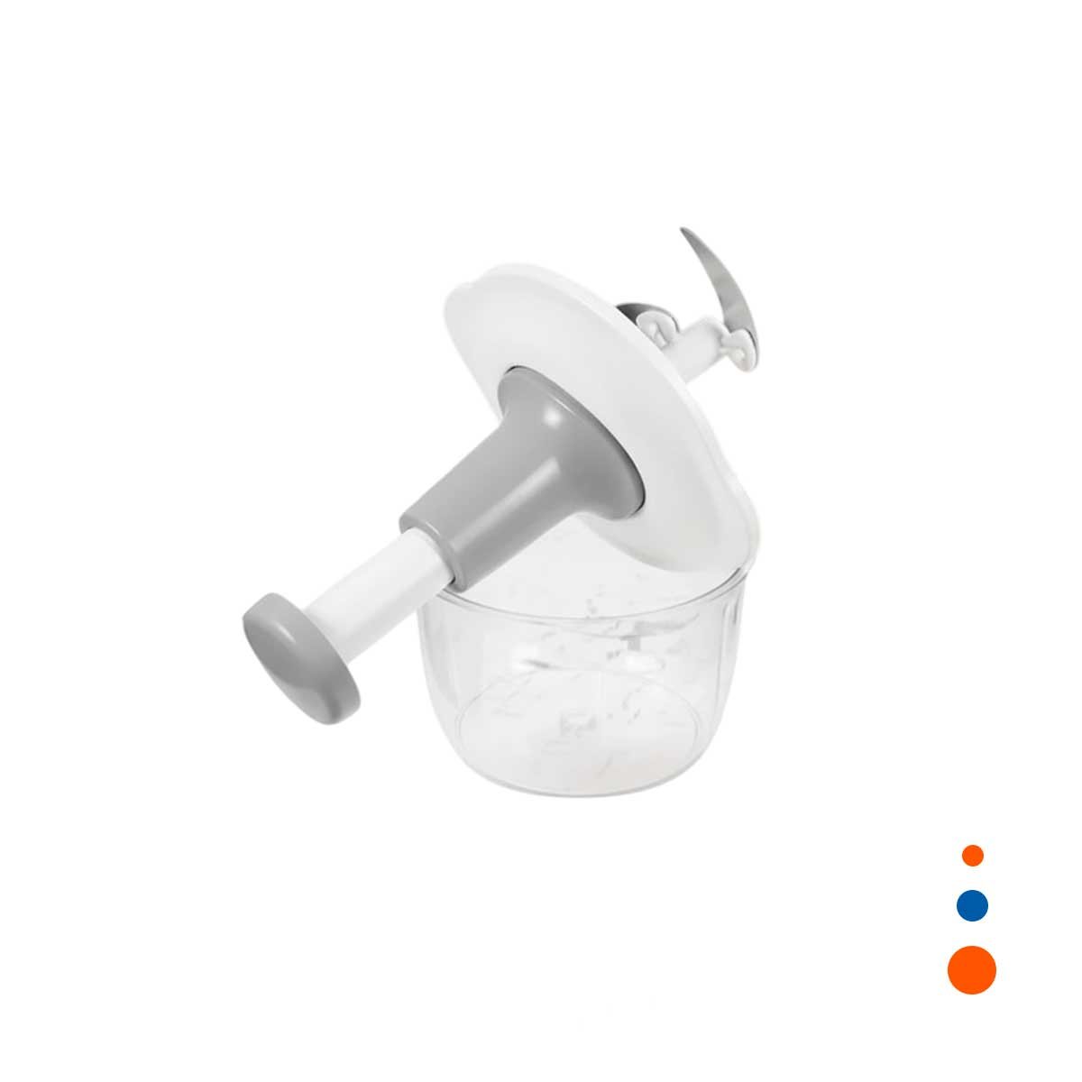 PACK6 CORTADOR DE COCINA 1 5L BLANCO Y PLOMO PARA FACILITAR PREPARACION YREGALO STICKER - 2