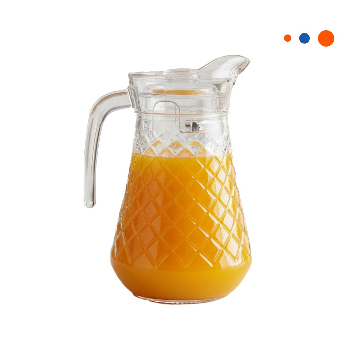 PACK12 CONTENEDOR PARA AGUA EN VIDRIO TRANSPARENTE 1400 ML YREGALO STICKER - 2